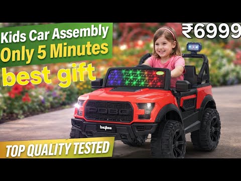 Baybee Bronco Electric Ride On Jeep 🚗 | assembly 5 minutes #kidstoy #kidscar #youtube 