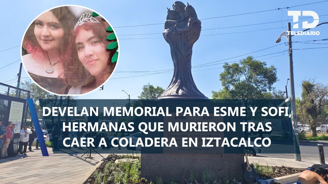 Develan memorial para Esme y Sofi, fallecidas tras caer a coladera previo a concierto de Zoé en CdMx