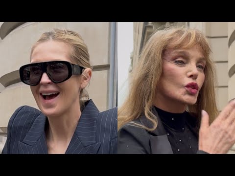 KELLY RUTHERFORD AND ARIELLE DOMBASLE AT VETEMENTS SPRING SUMMER 2026 SHOW IN PARIS
