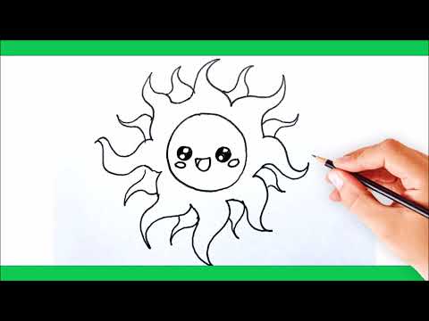 Wie man eine strahlende Sonne zeichnet