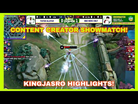 KINGJASRO HIGHLIGHTS FANNY CABLES! KINGJASRO VS AME TV SHOWMATCH! MOBILE LEGENDS BANG BANG