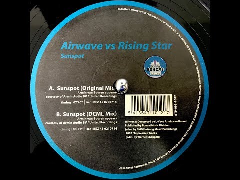 Airwave Vs Rising Star - Sunspot (DCML Mix) (2002)
