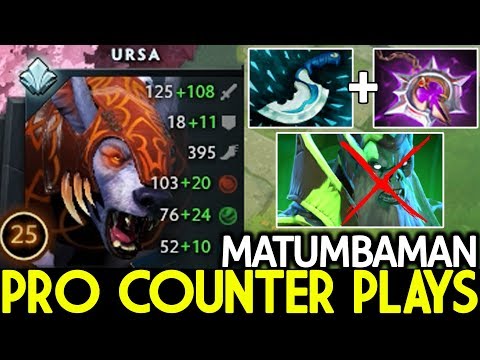 Matumbaman [Ursa] Pro Counter Plays Destroy Pub 22 Kills 7.21 Dota 2