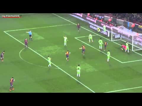 Cesc Fabregas Goal! Barcelona 1-0 Getafe -Copa del Rey - 2014 -HD