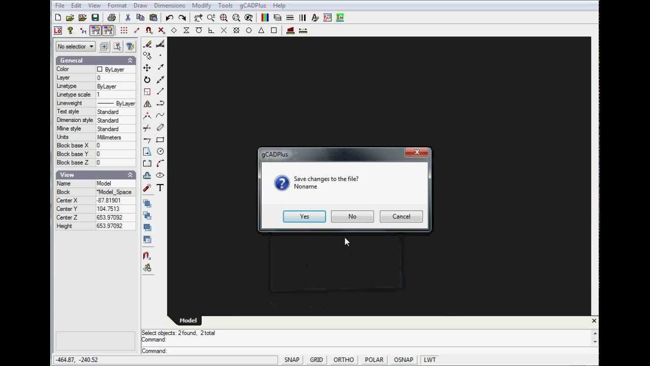 Developing a complete landscape CAD design using gCADPlus