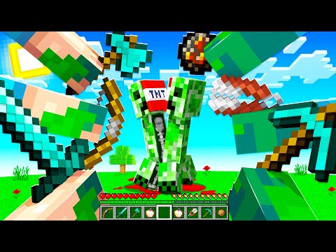 Minecraft BUT I Have 6 Arms! (overpowered)