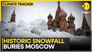 Moscow Snowfall: Snowstorm Disrupts Moscow Travel | WION Climate Tracker