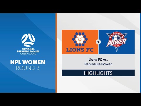 NPL Women R3 - Lions FC vs. Peninsula Power Highlights