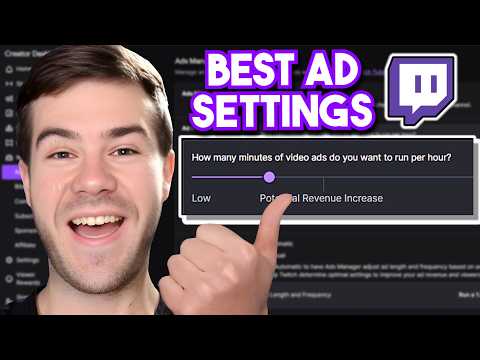 Best Twitch Ad Settings For Small Streamers!