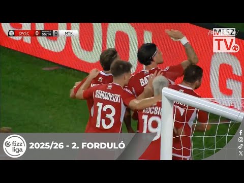 DVSC – MTK Budapest | 1-0 | (0-0) | Fizz Liga | 2. forduló | MLSZTV