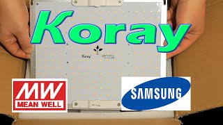 Koray G1000L LED Grow Light Review & PAR Testing | Samsung lm301b & Mean Well Driver
