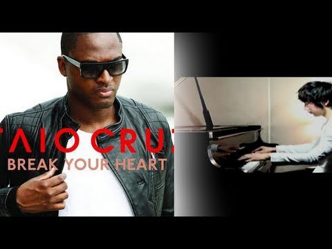 Break Your Heart - Taio Cruz ft. Ludacris (Yoonha Hwang Piano Cover) - Music Video with lyrics video thumbnail