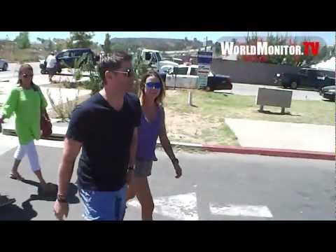 Jensen Ackles and wife Danneel Harris in great spirits leaving Malibu Chili cook off 2012