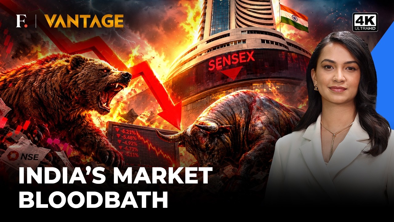Indian Stock Market Crash: War, Oil & FII Selling Trigger Dalal Street Bloodbath | Vantage