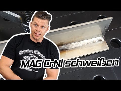MAG CrNi welding tutorial - V2A V4A stainless steel instructions