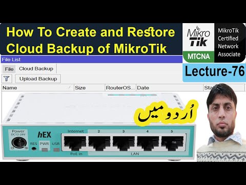 How To Create and Restore Cloud Backup of MikroTik | What is Cloud Backup in Mikrotik | Lecture-76