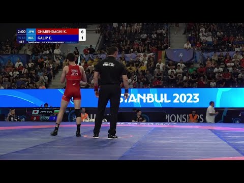 Qualification • FS 65Kg • Keyvan GHAREHDAGHI (JPN) vs. Erdal Shukri GALIP (BUL)