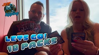 10 packs, Ripping on a Cruise #pokemon #pokemoncards #pokemoncommunity #rippingpacks #cruise