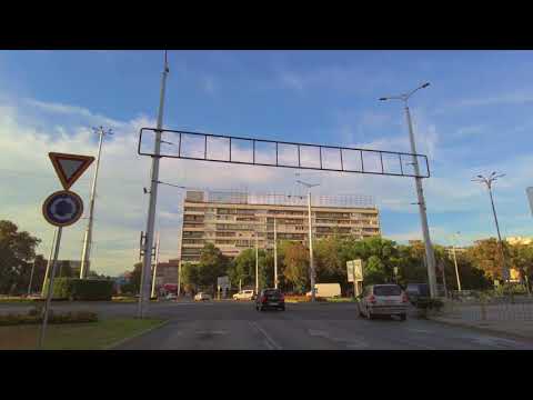 Car View in Plovdiv, Bulgaria - 24 September 2021 - 4K UHD