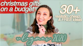 30+ IDEAS FOR CHRISTMAS GIFTS ON A BUDGET // vlogmas day 2, realistic + cheap socially distant gifts