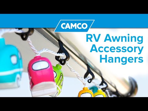 SUPER EASY TO USE! AND FAST! RV Awning Accessory Hangers!