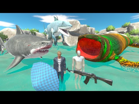 I Finding and Hunting Mutant Bloop, King Shark, Mad Megalodon in Animal Revolt Battle Simulator