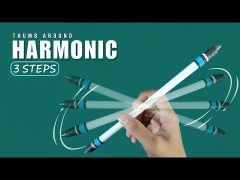 Thumb Around Harmonic Pen Spinning Tutorial in Just 3 Steps | #trickidot