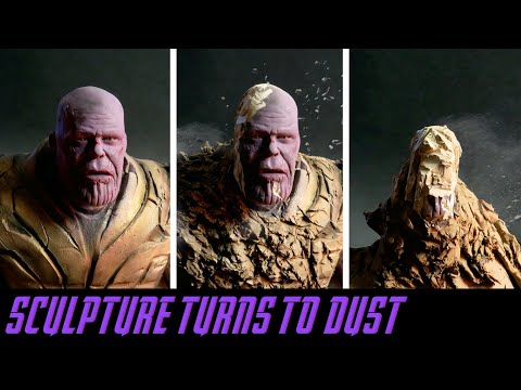 Thanos Sculpture Turned to Dust