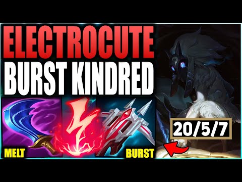 Electrocute Kindred Will DELETE Anyone In Seconds! Burst Crit Kindred Is Nuts! - League of Legends