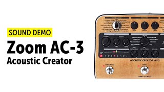 ギター ZOOM AC-3 ACOUSTIC CREATOR Amazon.com: Zoom AC-3 Acoustic Creator, Acoustic DI with