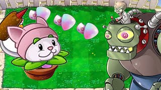 Hypno Threepeater vs Hypno Cattail Cannon vs 999 Zombies Dr.Zomboss Plants vs Zombies Hack