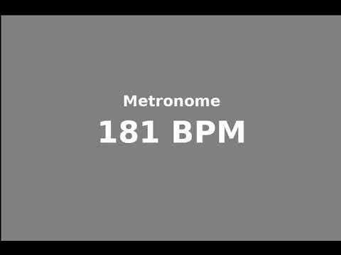 metronome 181 bpm