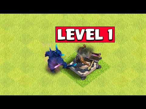 Level 1 X-Bow Vs All Max Troops + Heroes | Clash of Clans