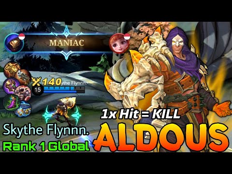 1x Hit Kill! Hybrid Build Aldous 100% Unstoppable - Top 1 Global Aldous by Skythe Flynnn. - MLBB