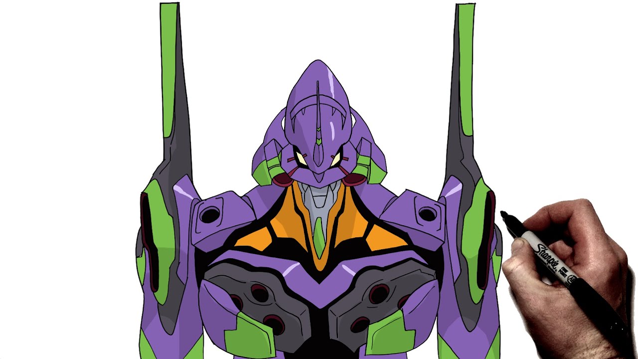 How To Draw Evangelion Unit 01 | Step By Step | Evangelion