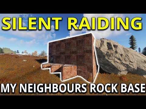 Silent Raiding My Neighbours Rock Base - Rust Solo Survival Gameplay