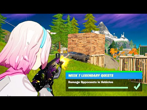 How to Complete Damage Opponents in Vehicles *EASIEST WAY* (Week 7 Legendary Quest Fortnite)