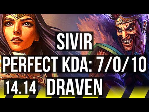 SIVIR & Lulu vs DRAVEN & Leona (ADC) | 7/0/10, Godlike | VN Diamond | 14.14