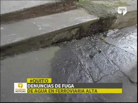 Denuncias de fuga de agua en Ferroviaria Alta