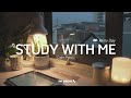 1 HOUR STUDY WITH ME No Break Calm Piano Background Noises Rain Sounds