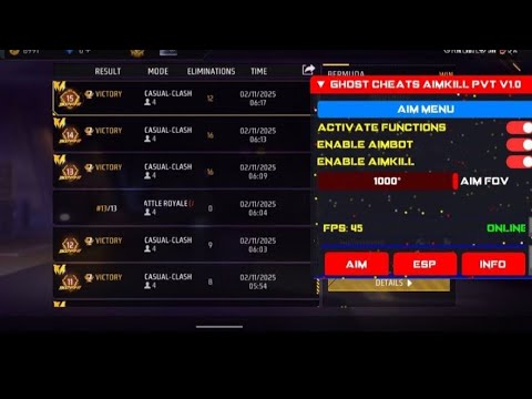 GRINGO XP AUTO KILL | OB51 FF HACK | FREE FIRE MOD MENU | GRINGO XP HACK | FF HAC