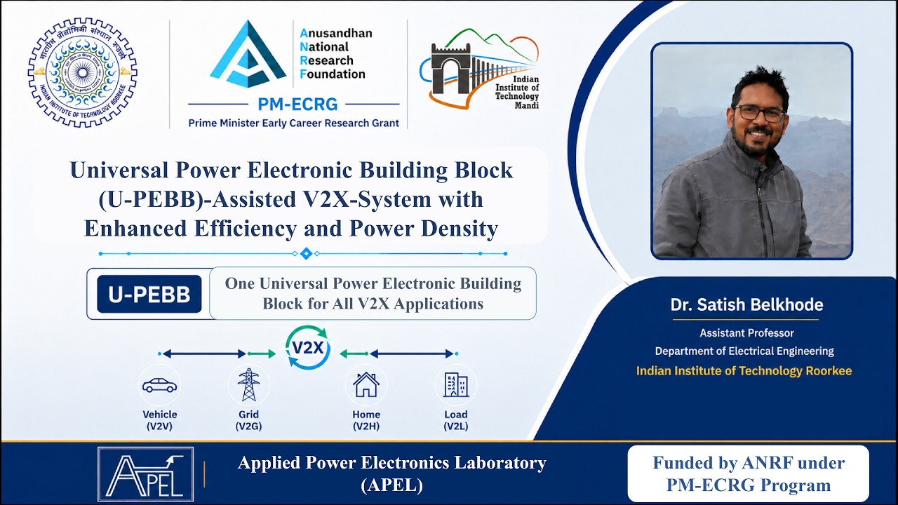 ANRF + IIT Mandi Webinar Competition 2026 | U-PEBB for V2X System | Dr. Satish Belkhode| IIT Roorkee