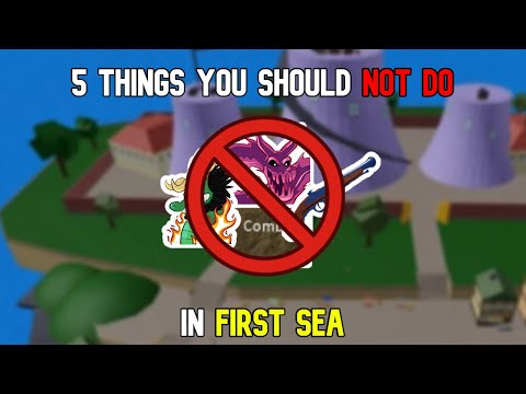 5 Things You SHOULD NOT DO In the First Sea in Blox Fruits!