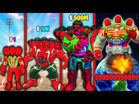 FRANKLIN UPGRADE $1 TO $1,000,000,000 RED HULK IN GTA5