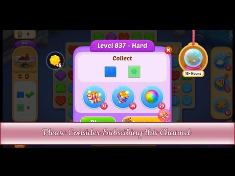 Matchington Mansion Level 837 - Hard Level / iOS/ Android