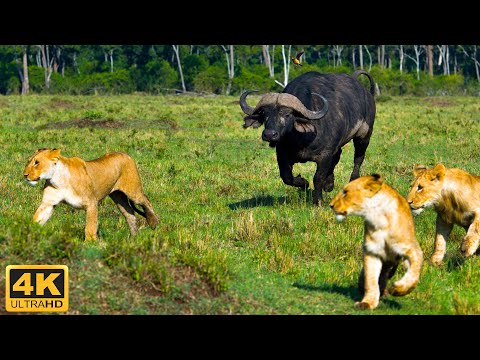 Wildlife paradise | 4K Wildlife: Lion, Elephant, Antelope, Wild Dog, Hyena Hippo... African Savannah