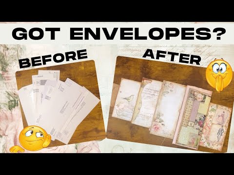 ȚUTORIAL Junk Mail Envelope Journal #trashtotreasure 