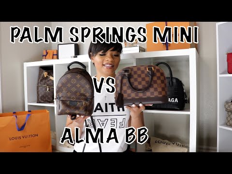 Louis Vuitton Palm Springs Mini VS Alma BB (Kia Tache Bag Battles)