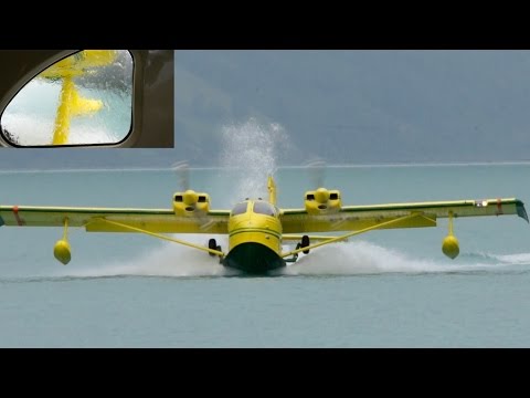 Amphibious Flying Boat STOL UC-1 Twin Bee * Flight from Interlaken!