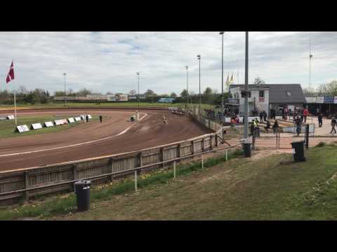 Heat 3 MSH Speedway. SPÆNDENDE 1. div match. Holsted, Brovst, Slangerup, Esbjerg 5. maj 2017